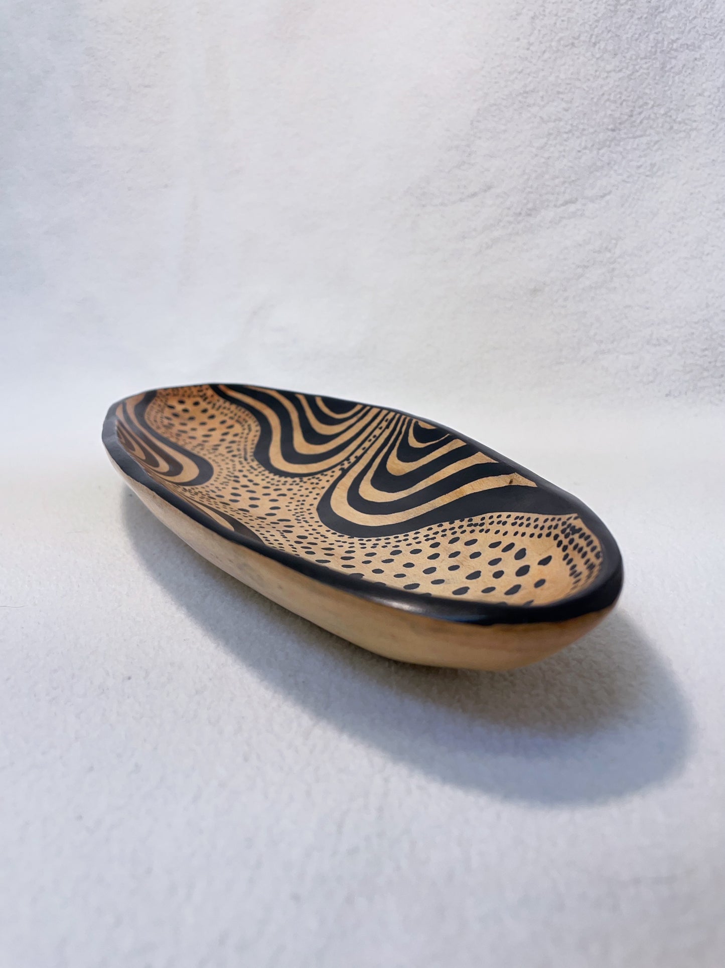 Ensemble de bols africains en bois faits à la main - 5 designs uniques aux motifs vivement peints