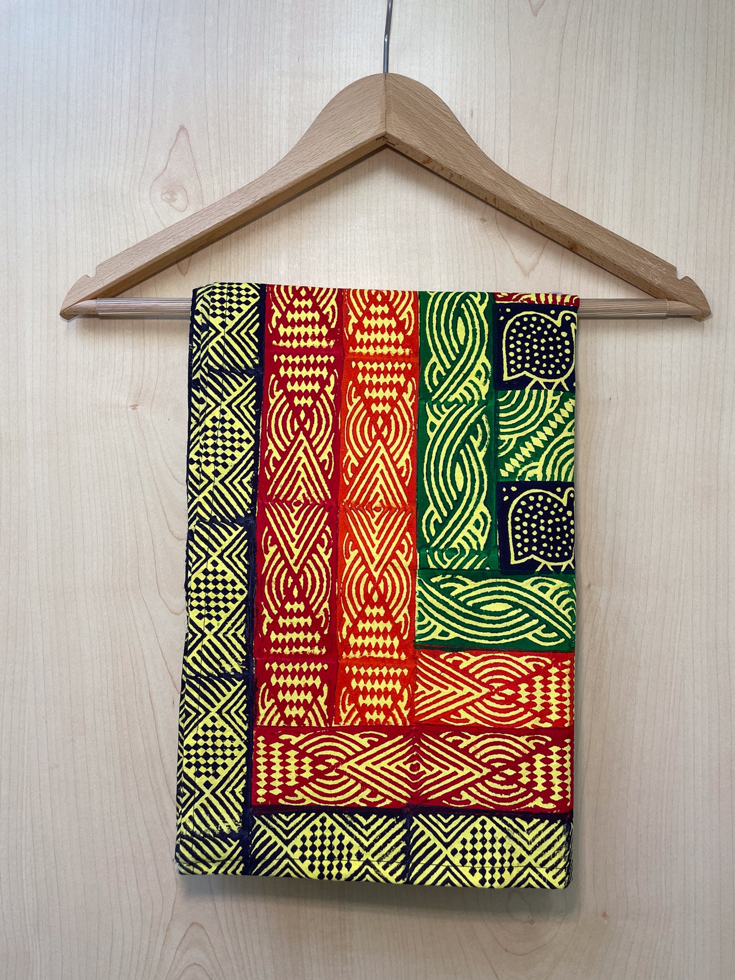 Ensemble de bols africains en bois faits à la main - 5 designs uniques aux motifs vivement peints