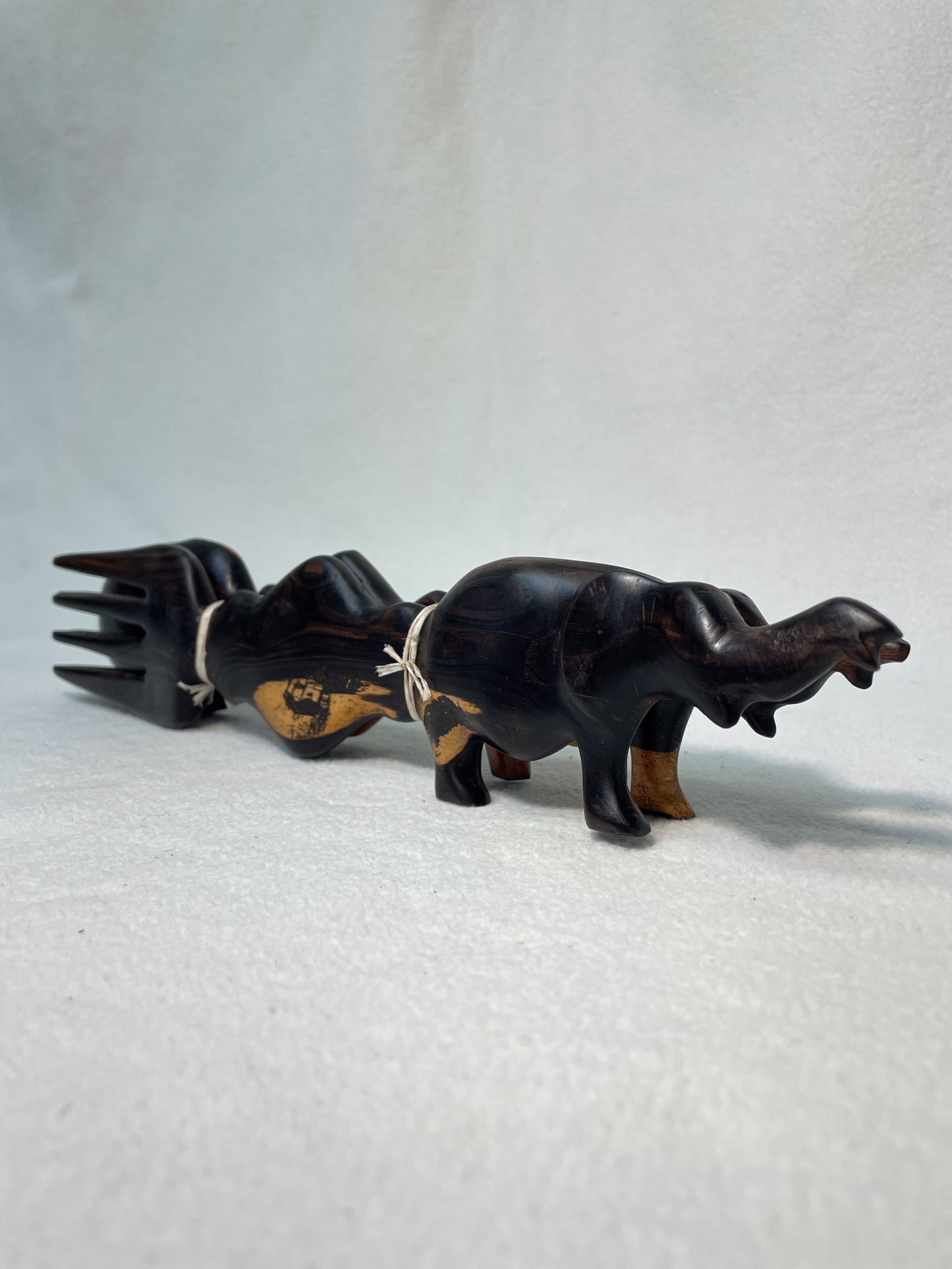 Ensemble de bols africains en bois faits à la main - 5 designs uniques aux motifs vivement peints