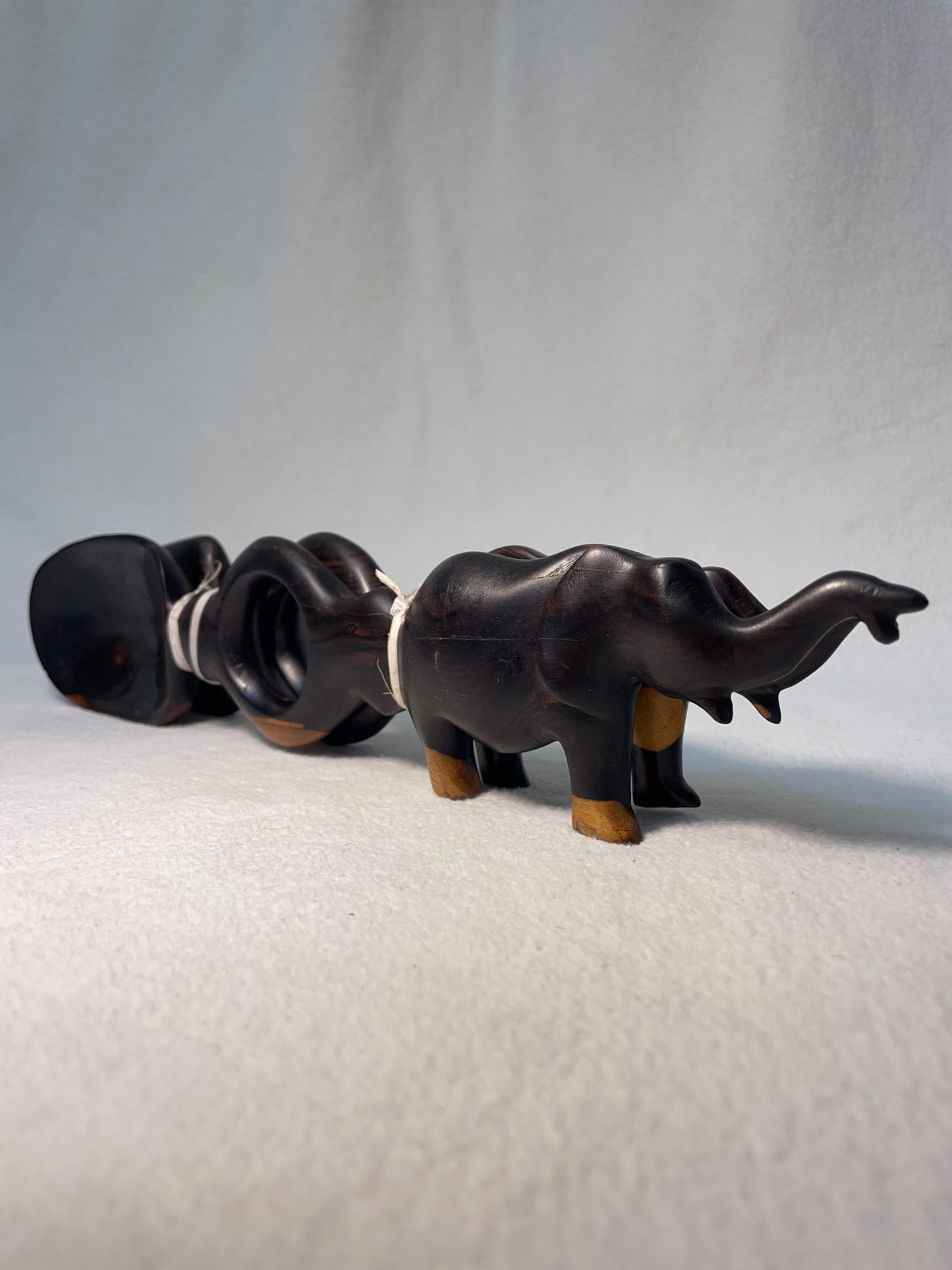 Ensemble de bols africains en bois faits à la main - 5 designs uniques aux motifs vivement peints