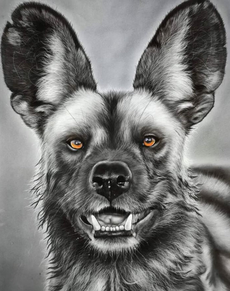 Chien Sauvage par Tonderai Mujuru (2024) - Impression A3 sur Papier Matt Lustre