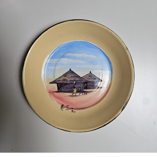 Kango Plate – Front Huts, Back Sunset